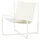 SKÅLBODA - Armchair, white/Ransta beige
