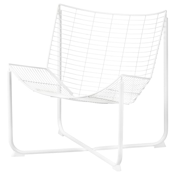 SKÅLBODA armchair, white, 63x25x69 cm