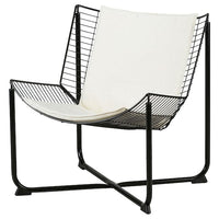 SKÅLBODA armchair, black/Ransta beige