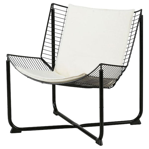 SKÅLBODA - Poltrona, nero/Ransta beige