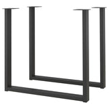 SKÅLSTA table leg, U-shaped black-grey, 4 cm, 2 pack
