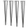 SKÅLSTA table leg, hairpin black-grey, 4 pack