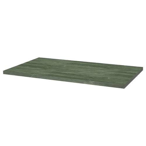 SKÅLSTA table top, dark grey-green marble effect, 140x80 cm