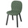 SKÅLSTA chair, Knäbäck grey-green/profiled metal/black-grey, 46x80x52 cm