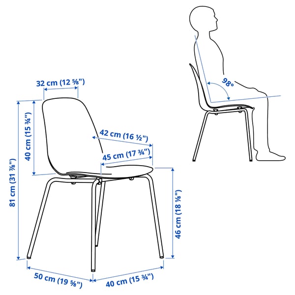 SKÅLSTA chair, plastic beige/tubular metal/light grey-beige, 52x81x50 cm