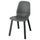 SKÅLSTA chair, plastic black/profiled metal/black-grey, 45x81x50 cm