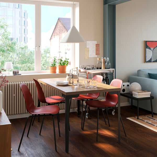 SKÅLSTA seat shell, plastic red, 45x42 cm