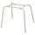 SKÅLSTA chair underframe, tubular metal/light grey-beige, 52x44x50 cm