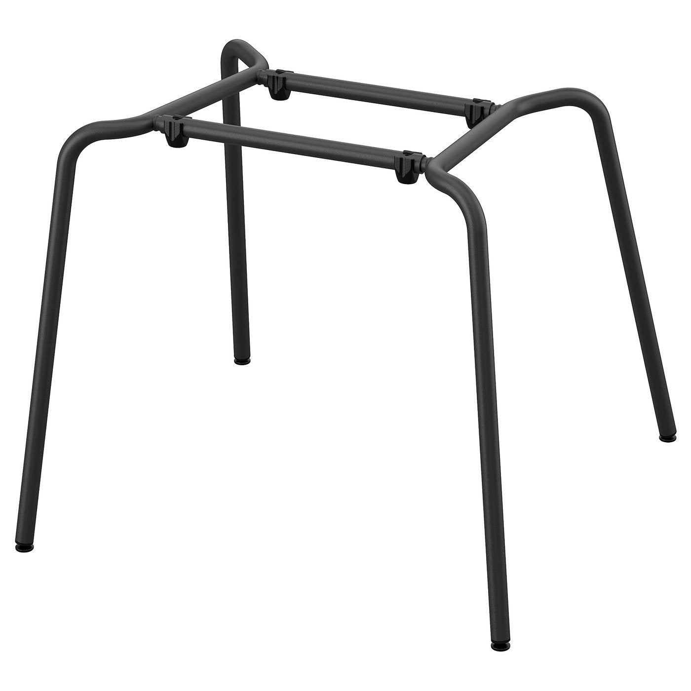 SKÅLSTA chair underframe, tubular metal/black-grey, 52x44x50 cm