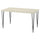 SKÅLSTA table, light grey-beige/hairpin black-grey, 140x80 cm