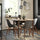 SKANSNÄS / GRÖNSTA table and 4 chairs, brown beech/in/outdoor grey, 115/170 cm