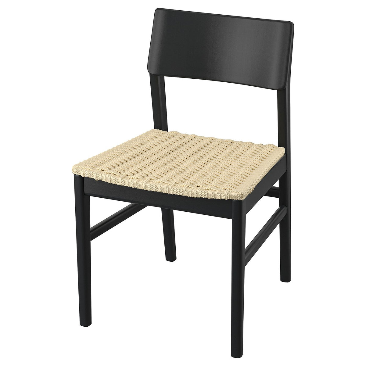 SKANSNÄS chair, black beech, 48x78x51 cm