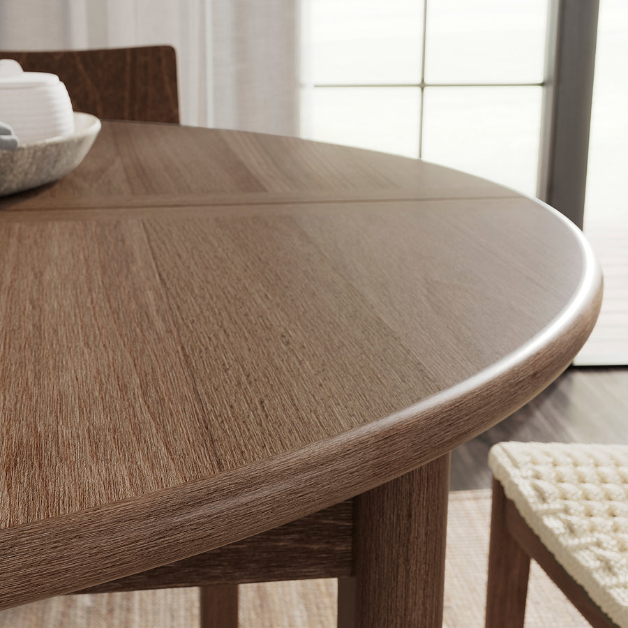 SKANSNÄS / STOCKHOLM 2025 table and 4 chairs, brown beech/red, 115/170 cm