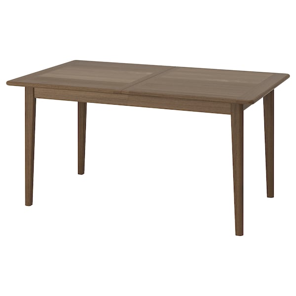 SKANSNÄS - Extending table, beech brown/wood veneer,150/205x90 cm