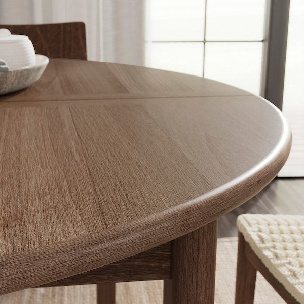 SKANSNÄS - Extending table, beech brown/wood veneer,115/170 cm