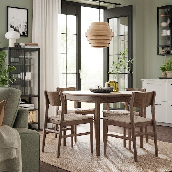 Ikea SKANSNÄS - Extending table, beech brown/wood veneer,115/170 cm