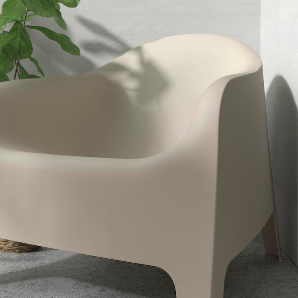 SKARPÖ armchair, outdoor, beige, 81x71x79 cm