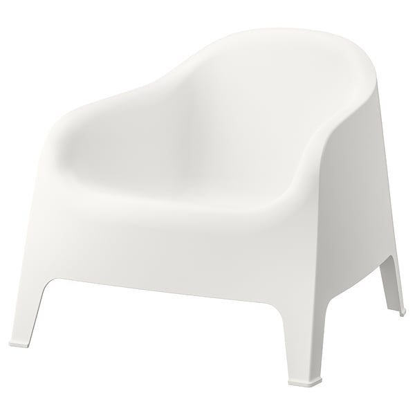 SKARPÖ armchair, outdoor, white, 81x71x79 cm