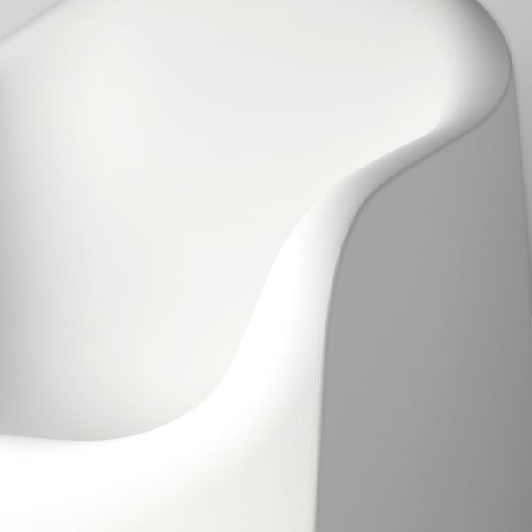 SKARPÖ armchair, outdoor, white, 53x71x79 cm