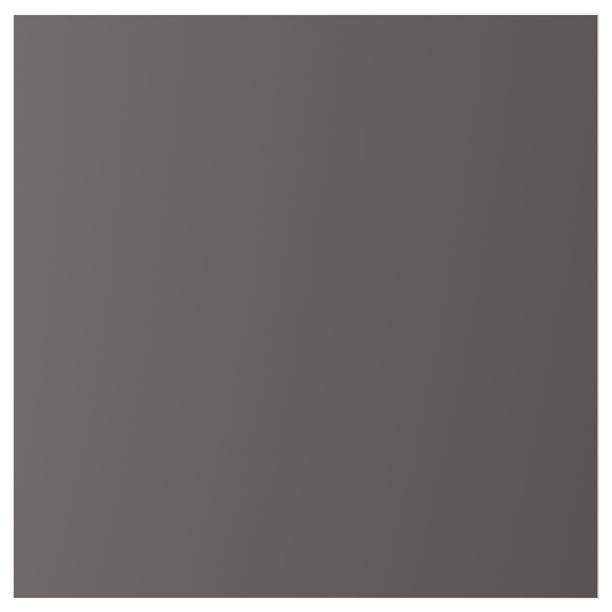 SKATVAL door with soft closing hinges, dark grey, 60x60 cm