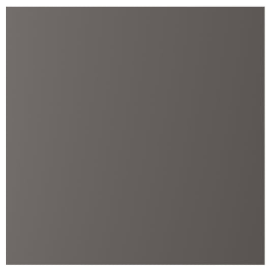 SKATVAL door with soft closing hinges, dark grey, 60x60 cm