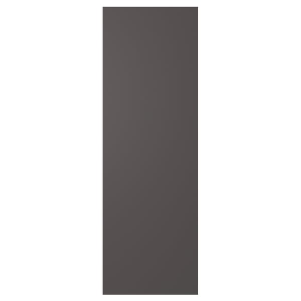 SKATVAL door with hinges, dark grey, 60x180 cm