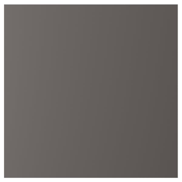 SKATVAL door with hinges, dark grey, 60x60 cm