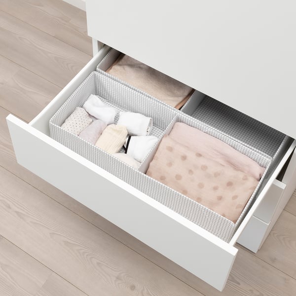 SKATVAL drawer, white/dark grey, 60x57x20 cm
