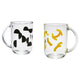 SKEDSTÖR mug, mixed colours yellow/black, 30 cl, 2 pack