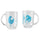 SKEDSTÖR mug, patterned/glass, 30 cl, 2 pack