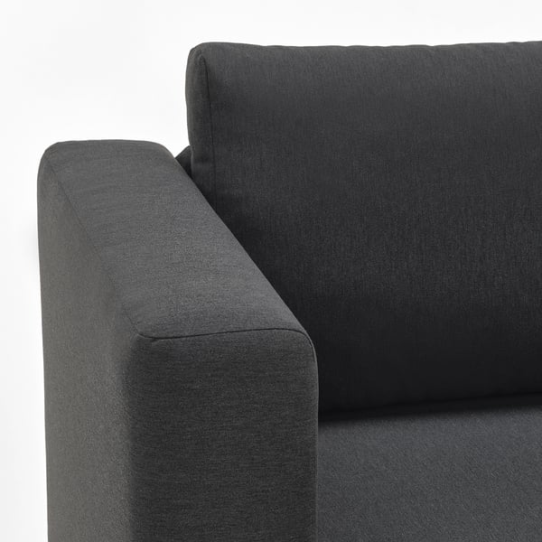 SKÖNABÄCK 2-seat sofa-bed, Knisa dark grey, 158 cm