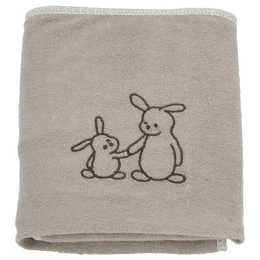 SKÖTSAM cover for babycare mat, beige/terry, 53x83 cm