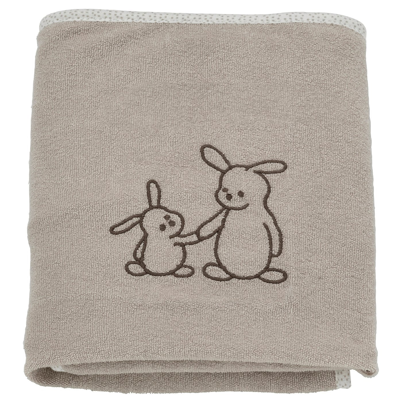 SKÖTSAM babycare mat with cover, beige/terry, 53x80 cm