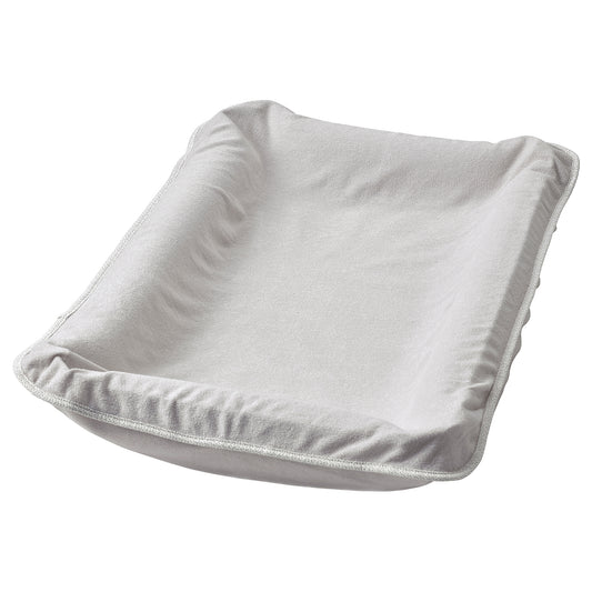 SKÖTSAM babycare mat with cover, grey, 53x80 cm