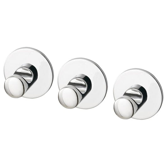 Ikea SKOGHALL - Hook, self-adhesive, chrome-plated