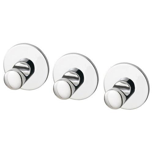 SKOGHALL - Hook, self-adhesive, chrome-plated