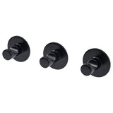 SKOGHALL hook, self-adhesive, black, 4.6 cm, 3 pack