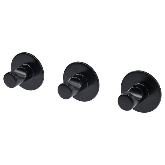 Ikea SKOGHALL - Hook, self-adhesive, black