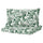 SKOGSDUVA duvet cover and pillowcase, white green/forest pattern, 150x200/50x80 cm