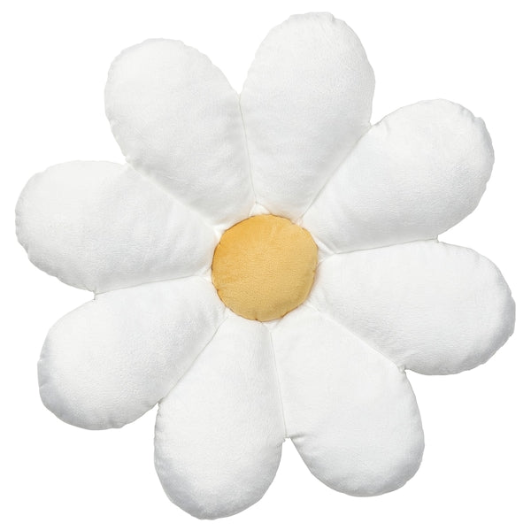 SKOGSDUVA - Pillow, flower-shaped/white,47x8 cm