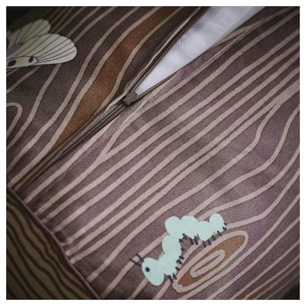 Ikea SKOGSDUVA - Pillow, cylindrical/brown,80 cm