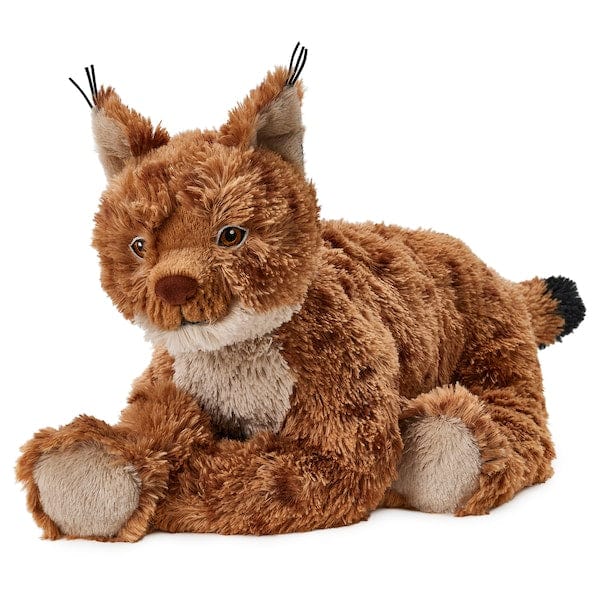 SKOGSDUVA - Soft toy, lynx/orange brown, 63 cm