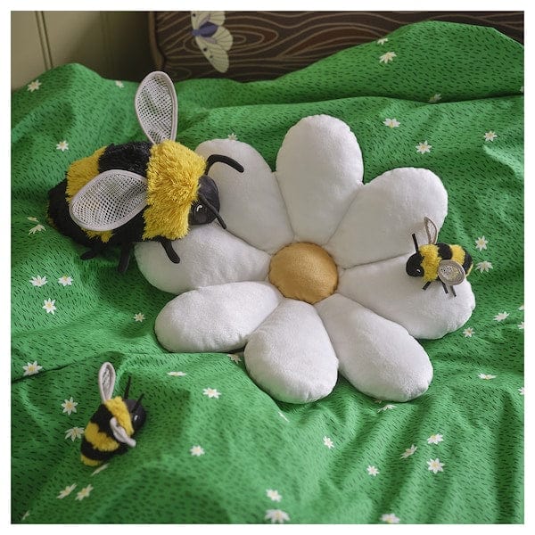 Ikea SKOGSDUVA - Soft toy, bumblebee/black yellow, 21 cm