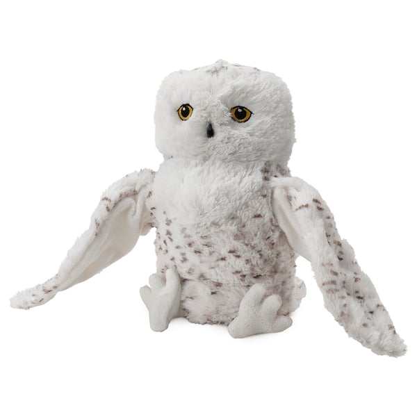SKOGSDUVA - SKOGSDUVA Soft toy, hand puppet/snowy owl white, 25 cm