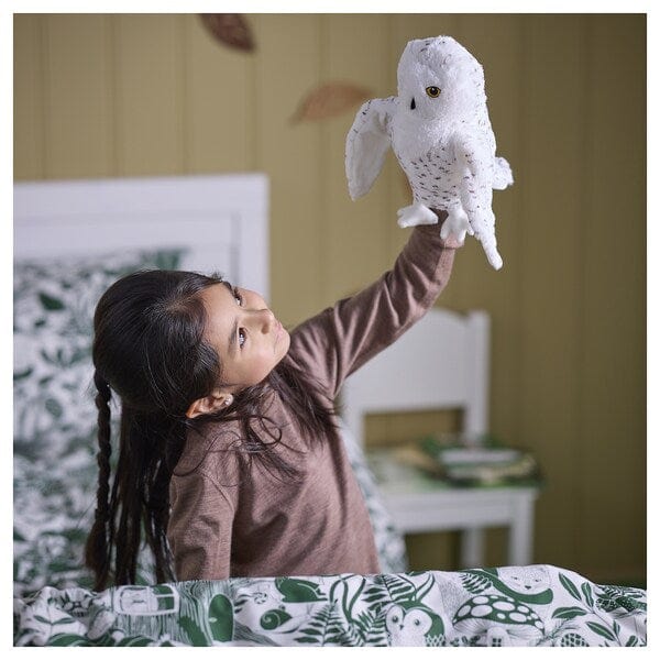 Ikea SKOGSDUVA - Soft toy, hand puppet/snowy owl white, 25 cm