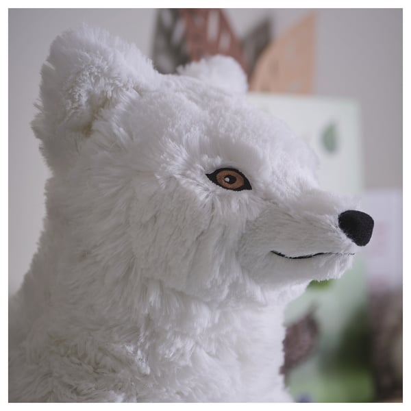 SKOGSDUVA soft toy, arctic fox/white, 60 cm