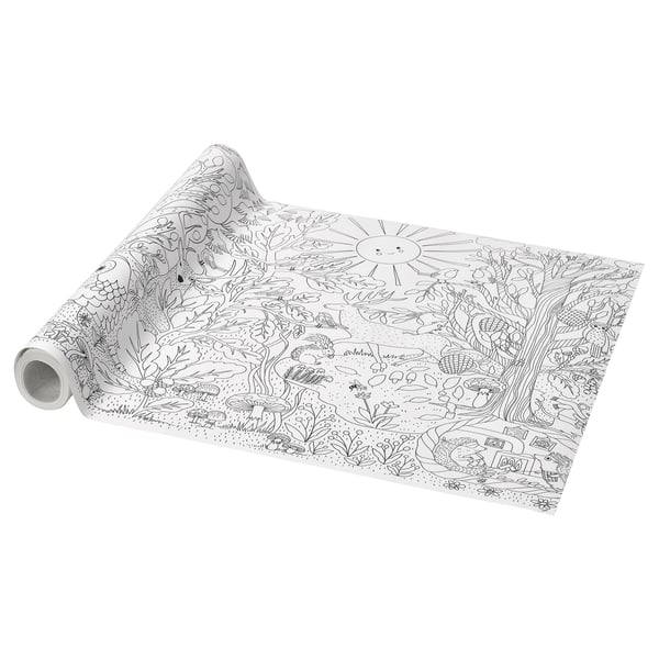 SKOGSDUVA - SKOGSDUVA Colouring paper roll, enchanted forest, 10 m