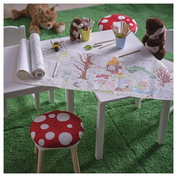 Ikea SKOGSDUVA - Colouring paper roll, enchanted forest, 10 m