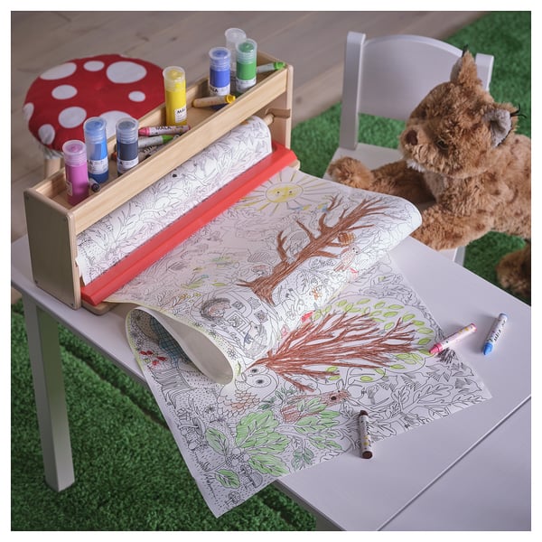 SKOGSDUVA - SKOGSDUVA Colouring paper roll, enchanted forest, 10 m