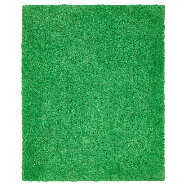 SKOGSDUVA - Rug, high pile, green, 133x160 cm